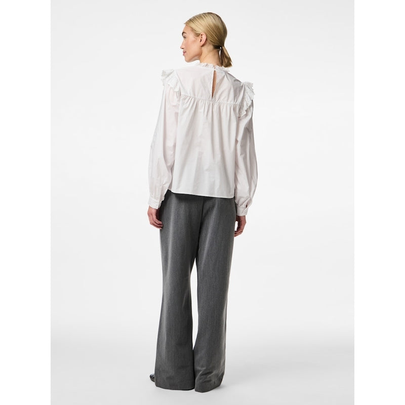 PIECES PIECES dam skjorta PCVELA Shirt Bright White