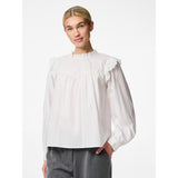 PIECES PIECES dam skjorta PCVELA Shirt Bright White