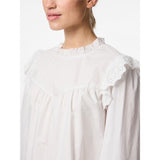 PIECES PIECES dam skjorta PCVELA Shirt Bright White