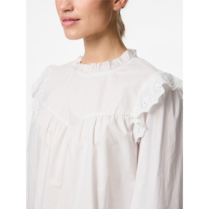 PIECES PIECES dam skjorta PCVELA Shirt Bright White