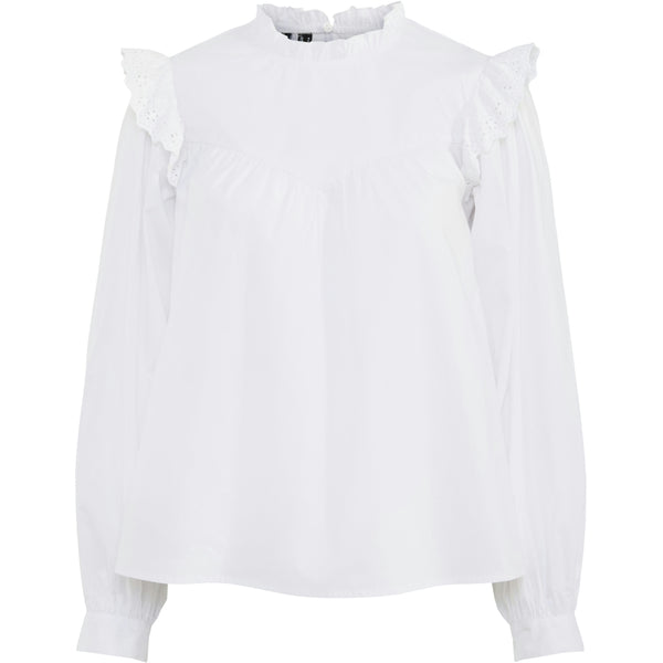 PIECES PIECES dam skjorta PCVELA Shirt Bright White