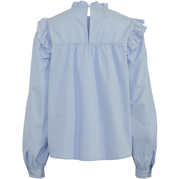 PIECES PIECES dam skjorta PCVELA Shirt Cashmere Blue