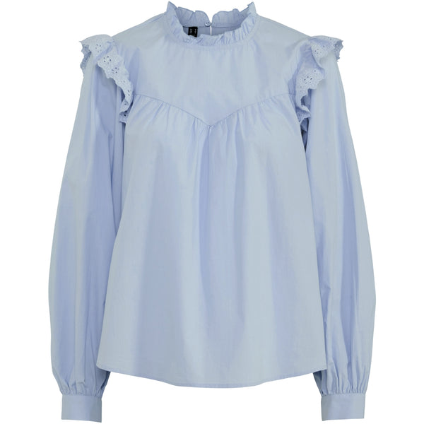 PIECES PIECES dam skjorta PCVELA Shirt Cashmere Blue