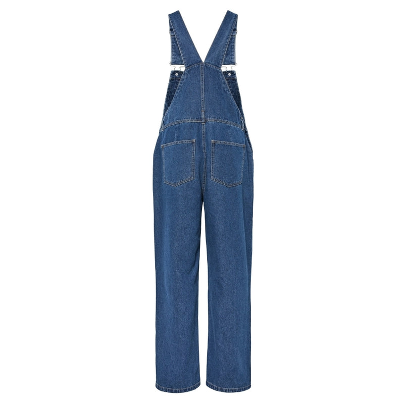 PIECES PIECES dam spencer byxdress PCFENNA Restudsalg Dark Blue Denim