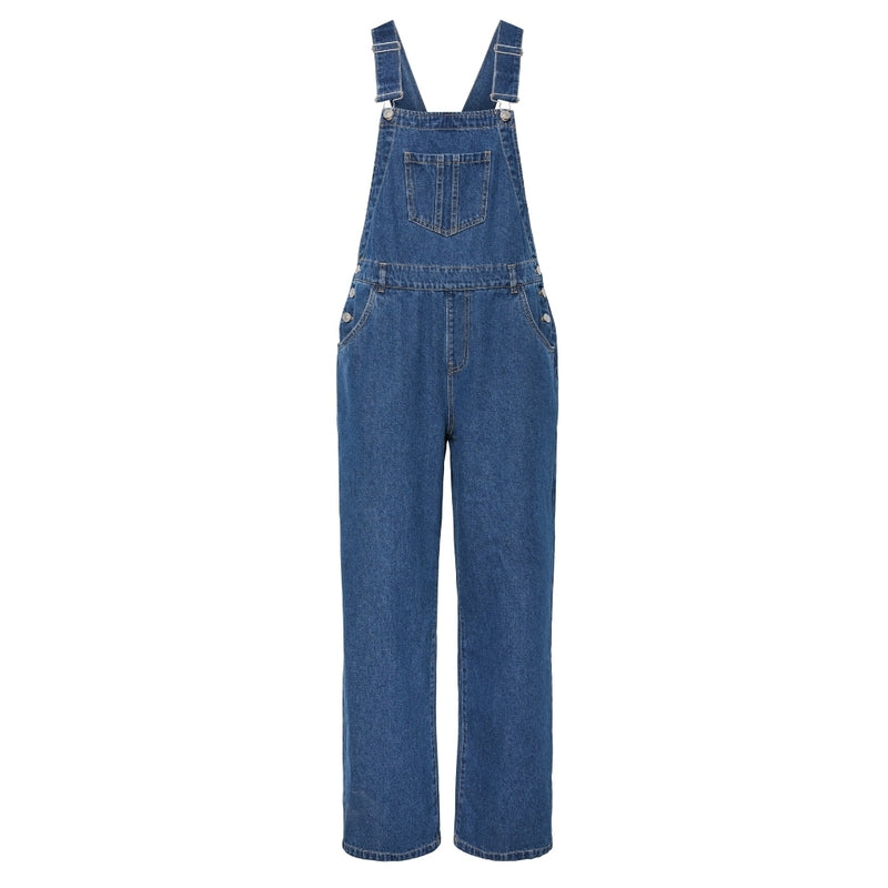 PIECES PIECES dam spencer byxdress PCFENNA Restudsalg Dark Blue Denim
