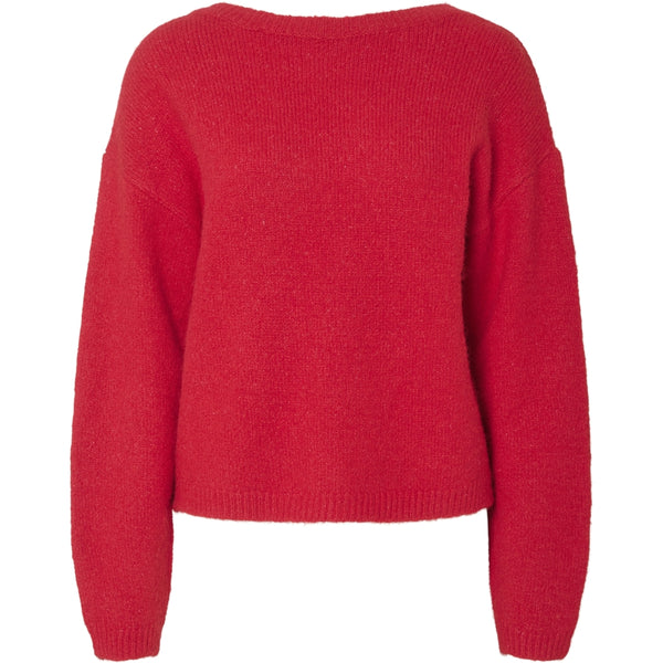 PIECES PIECES dam stickad PCALLISON Restudsalg High Risk Red Bow