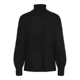 PIECES PIECES dam stickad PCMALOU Restudsalg Black