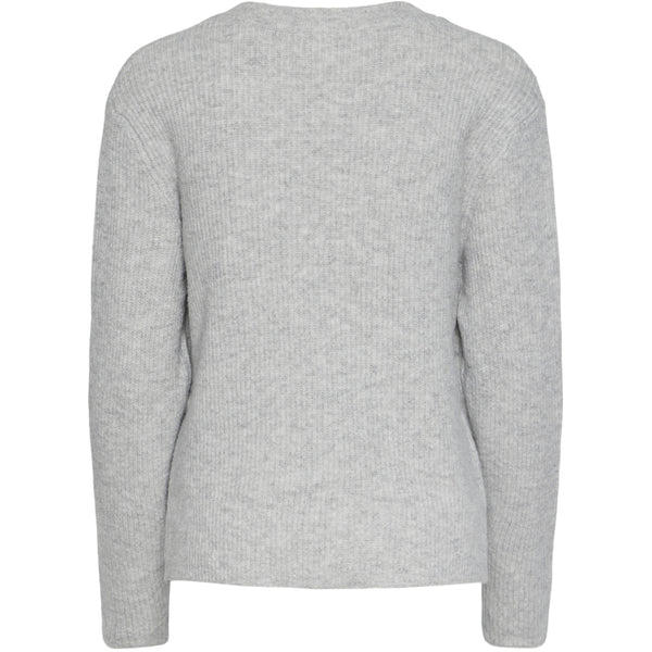PIECES PIECES dam stickad PCSILLY Knit Light Grey Melange