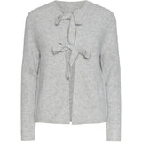 PIECES PIECES dam stickad PCSILLY Restudsalg Light Grey Melange