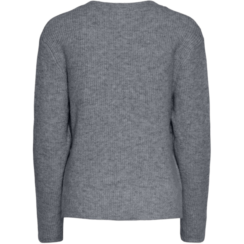 PIECES PIECES dam stickad PCSILLY Knit Medium grey melange