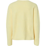 PIECES PIECES dam stickad PCSILLY Knit Pale Banana MELANGE