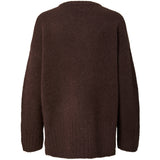 PIECES PIECES dam stickad PCTINA Knit Hot Fudge Melange