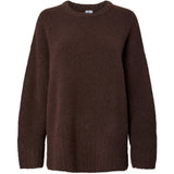 PIECES PIECES dam stickad PCTINA Knit Hot Fudge Melange