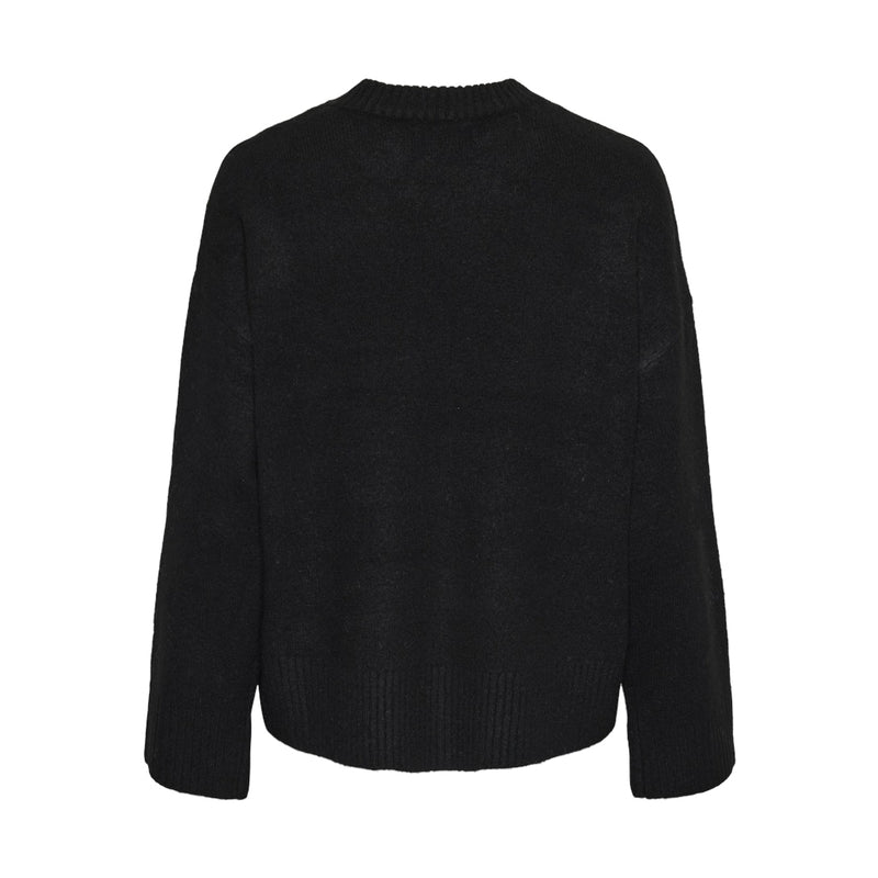 PIECES PIECES dam stickad tröja PCANA Knit Black