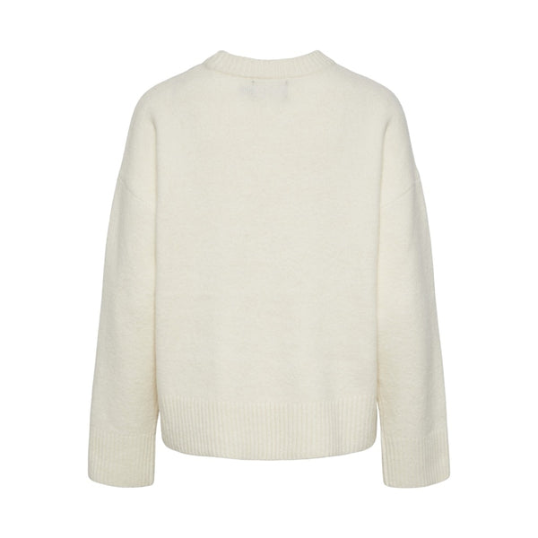 PIECES PIECES dam stickad tröja PCANA Knit Whitecap Gray