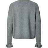 PIECES PIECES dam stickad tröja PCSALLY Knit Medium grey melange