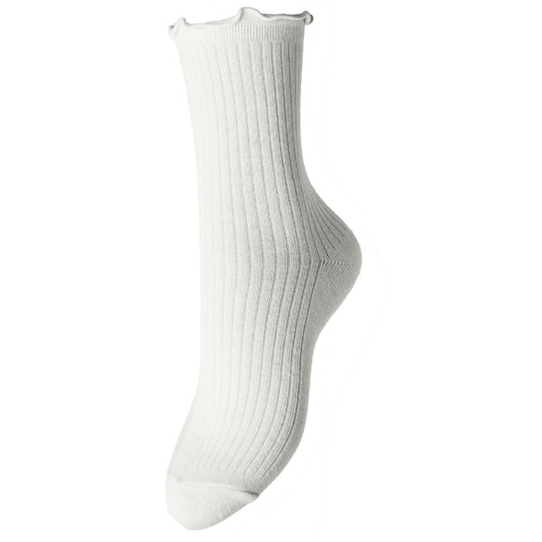 PIECES PIECES dam strumpor PCAFIA Socks Bright White