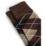 PIECES PIECES dam strumpor PCALBA Socks Hot Fudge Greige/Black/Birch