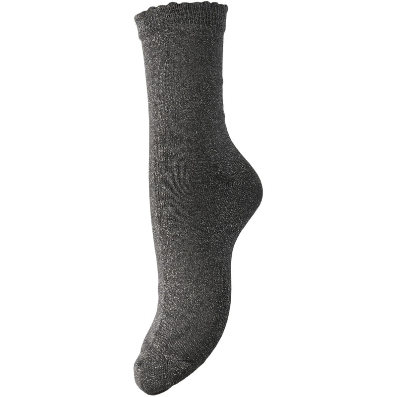 PIECES PIECES dam strumpor PCSEBBY Socks Asphalt TONED LUREX