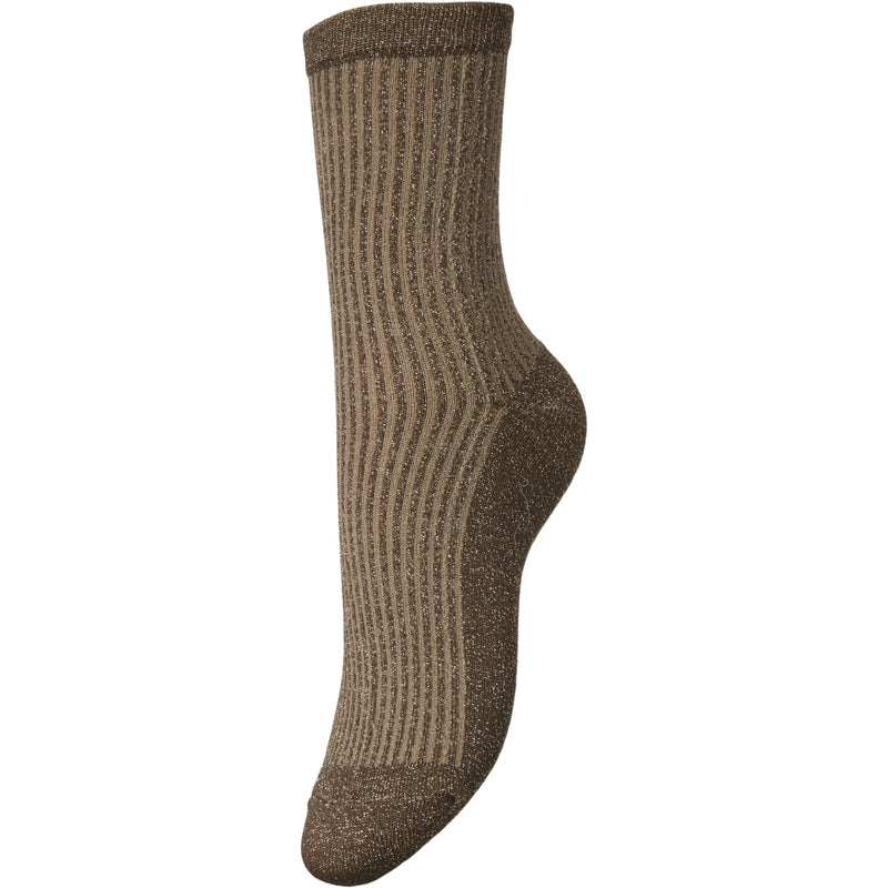 PIECES PIECES dam strumpor PCSEBBY Socks Morel TAUPE GRAY