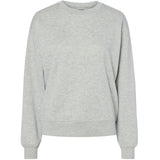 PIECES PIECES dam sweatshirt PCCHILLI Sweatshirt Light Grey Melange