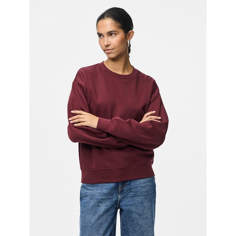 PIECES PIECES dam sweatshirt PCCHILLI Sweatshirt Tawny Port