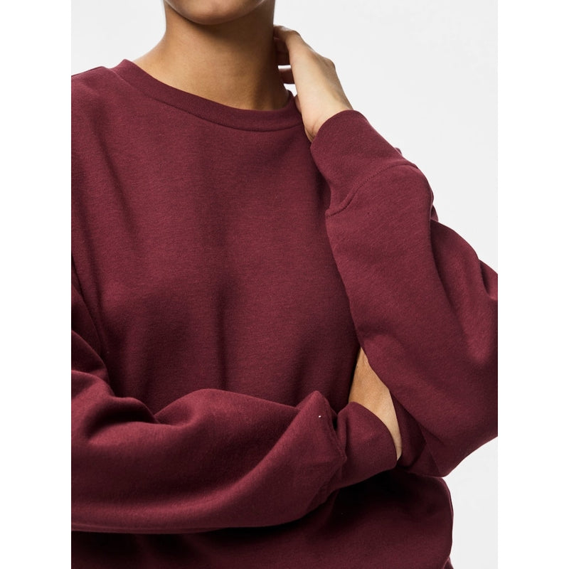 PIECES PIECES dam sweatshirt PCCHILLI Sweatshirt Tawny Port