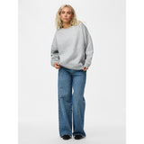 PIECES PIECES dam sweatshirt PCCHILLI Sweatshirt Light Grey Melange