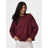 PIECES PIECES dam sweatshirt PCCHILLI Sweatshirt Tawny Port