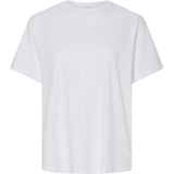 PIECES PIECES dam t-shirt PCALMA T-shirt Bright White RED LA VITA