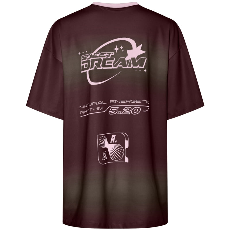 PIECES PIECES dam t-shirt PCDALULA T-shirt Tawny Port Chicory Coffee