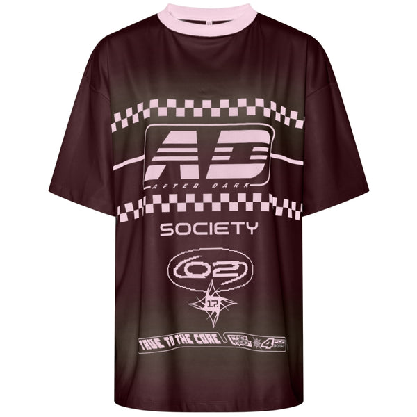 PIECES PIECES dam t-shirt PCDALULA T-shirt Tawny Port Chicory Coffee