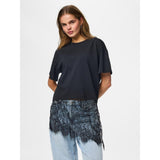 PIECES PIECES dam t-shirt PCMAVE T-shirt Black