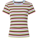 PIECES PIECES dam t-shirt PCMAY T-shirt Cashmere Blue Sea Pink/Chicory coffee/celery grey