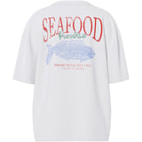 PIECES PIECES dam t-shirt PCPHISH T-shirt Bright White Seafood Fish