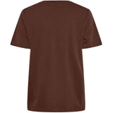 PIECES PIECES dam t-shirt PCRIA T-shirt Chocolate Fondant