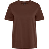 PIECES PIECES dam t-shirt PCRIA T-shirt Chocolate Fondant