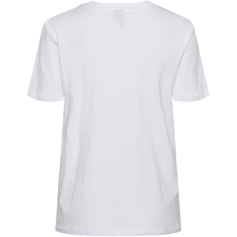 PIECES PIECES dam t-shirt PCSILJE T-shirt Bright White Aperol