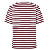 PIECES PIECES dam tee PCRIA T-shirt Tawny Port Stripes Bright White