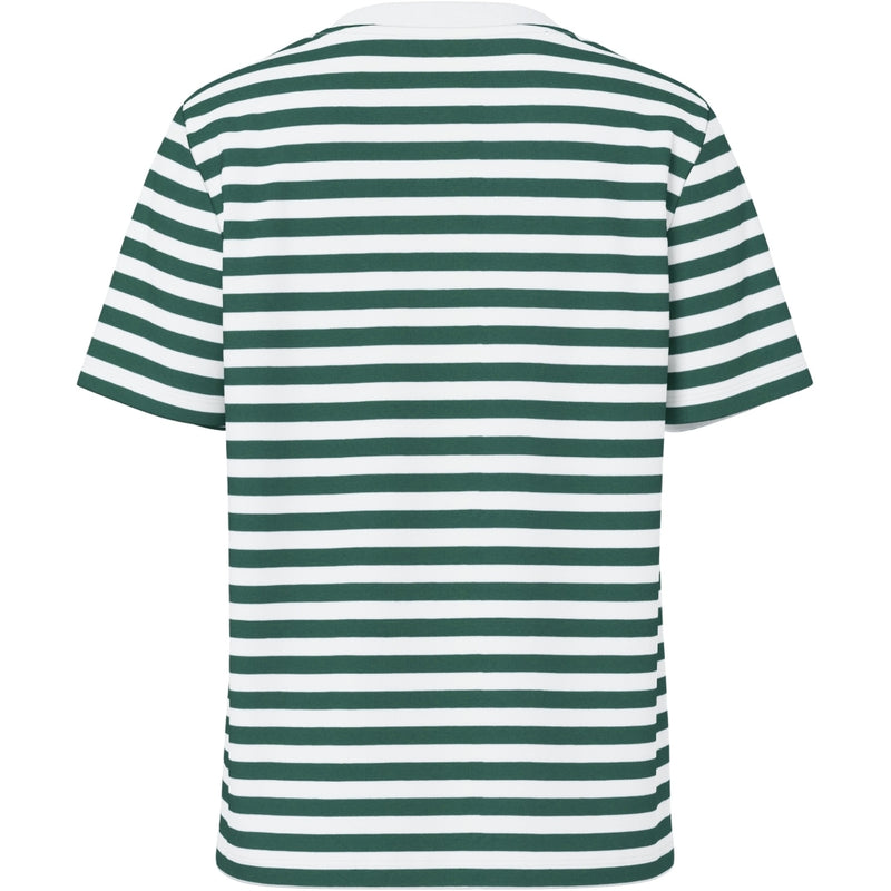 PIECES PIECES dam tee PCRIA T-shirt Trekking Green Stripes Bright White