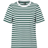 PIECES PIECES dam tee PCRIA T-shirt Trekking Green Stripes Bright White
