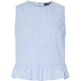 PIECES PIECES dam top PCBIBBY Top Hydrangea CLOUD DANCER