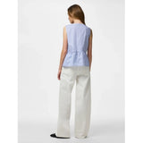 PIECES PIECES dam top PCJOLLY Top Hydrangea BRIGHT WHITE