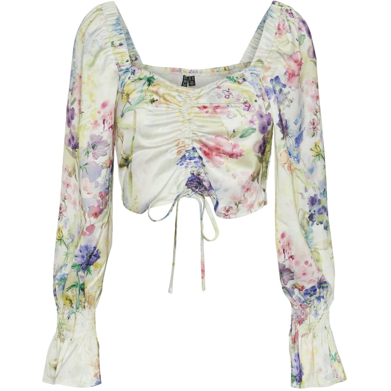 PIECES PIECES dam top PCMARI Top Cloud Dancer FLOWERS