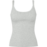 PIECES PIECES dam top PCMAY Top Light Grey Melange
