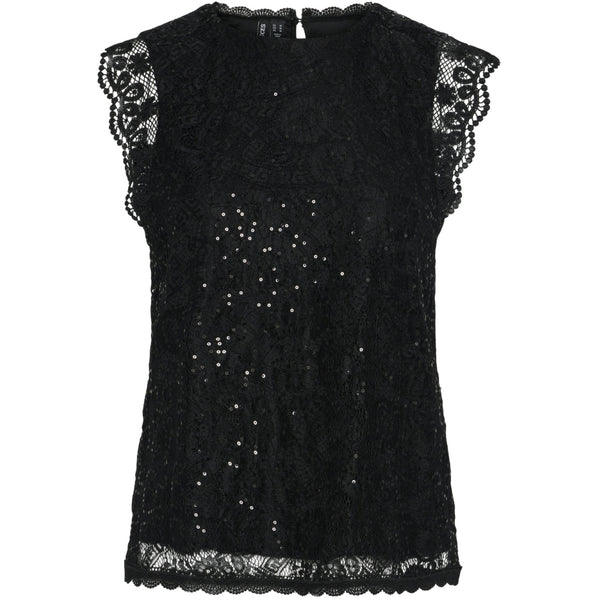 PIECES PIECES dam top PCOLLINE Top Black