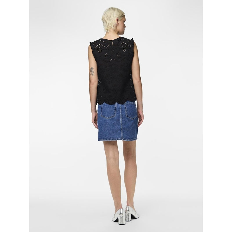 PIECES PIECES dam top PCVILDE Restudsalg Black