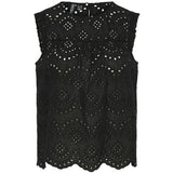 PIECES PIECES dam top PCVILDE Restudsalg Black