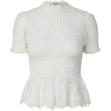 PIECES PIECES dam topp PCJILLY Top Bright White