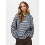 PIECES PIECES dam topp PCSADIE Blouse Cashmere Blue Hot Fudge